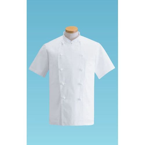 コックコート・半袖 KG−412 (ホワイト) M