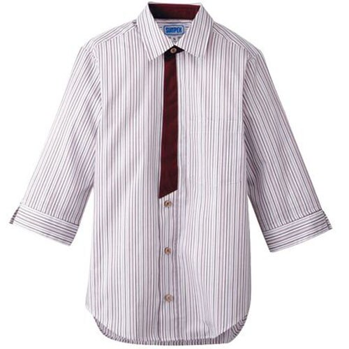 男女兼用七分袖シャツ 3L BT−3121 エンジ