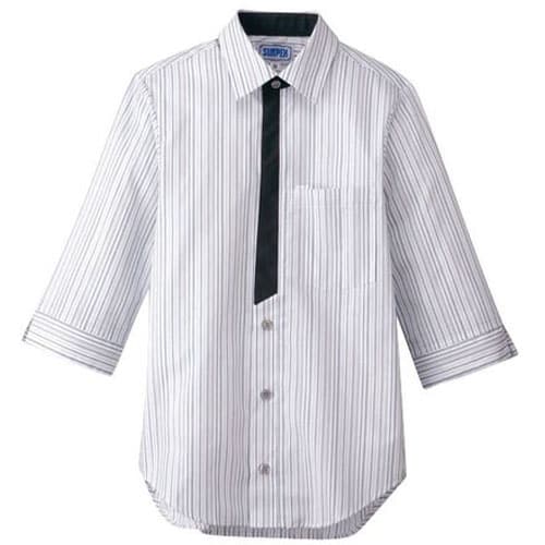 男女兼用七分袖シャツ L BT−3122 グレー