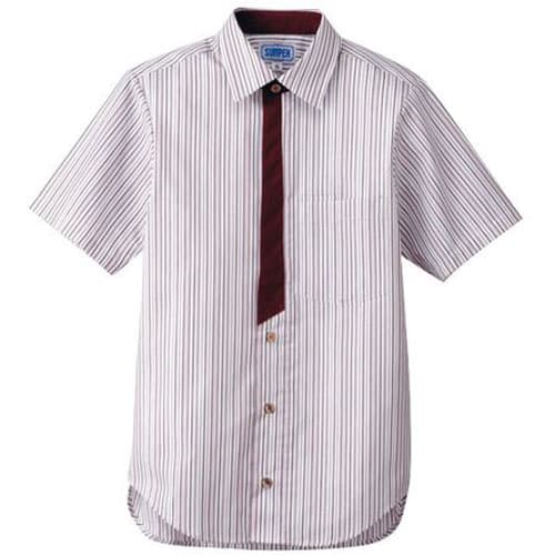 男女兼用半袖シャツ 4L BT−3123 エンジ