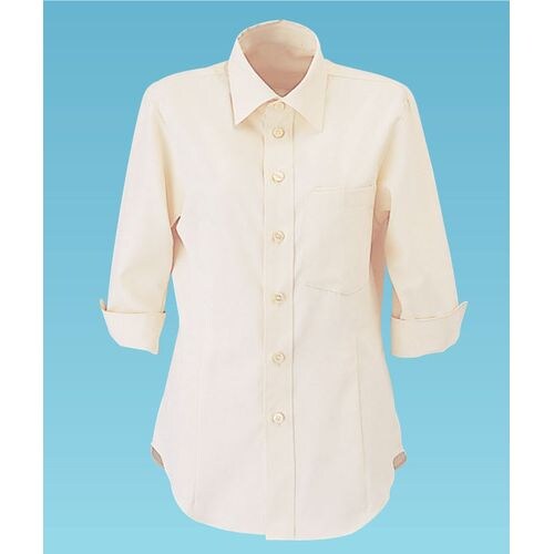 男女兼用ショップコートET−5732 L(バニラ)