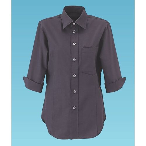 男女兼用ショップコートET−5734 S (黒)