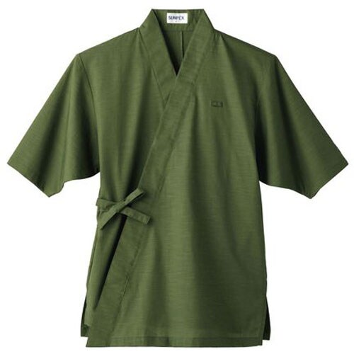 男女兼用 作務衣 H−2093 3L (グリーン)