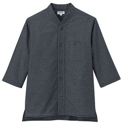 男女兼用ショップコート JT−1257 S (黒)