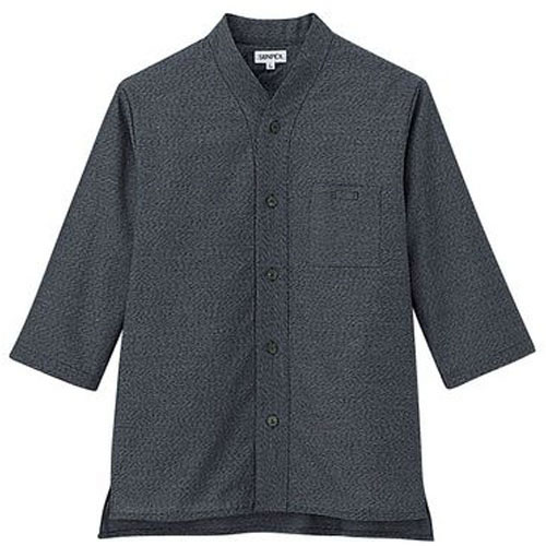 男女兼用ショップコート JT−1257 M (黒)