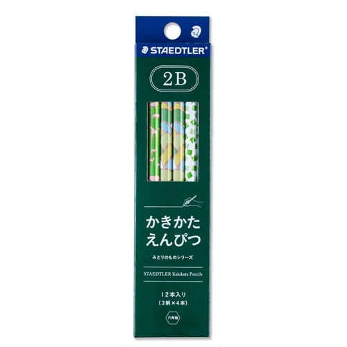 鉛筆 かきかた鉛筆 2B みどりのもの 12本×3