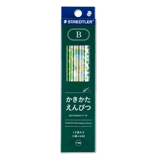 鉛筆 かきかた鉛筆 B みどりのもの 12本×3