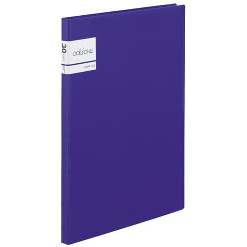 クリアファイル アドワンA4−S 30P 紫 4冊