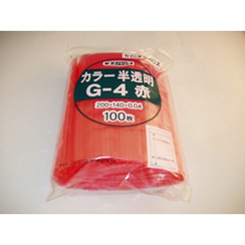 ユニパックカラー半透明g−4(赤) G−4