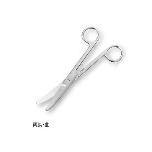外科剪刀 両鈍・曲 180mm