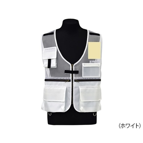 ホワイト医療従事者ベスト 010−1002
