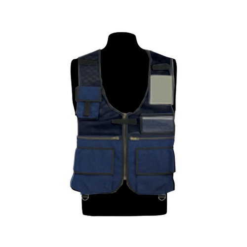 ネイビー医療従事者ベスト 010−1002