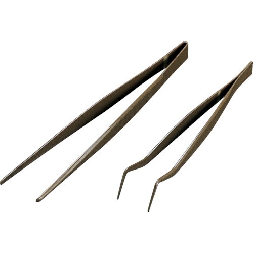 フッ素樹脂コーティングピンセット160mm