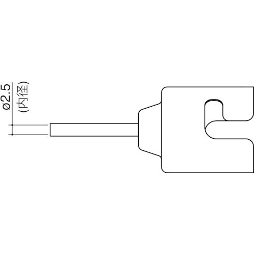 白光 ノズルシングル2.5MM