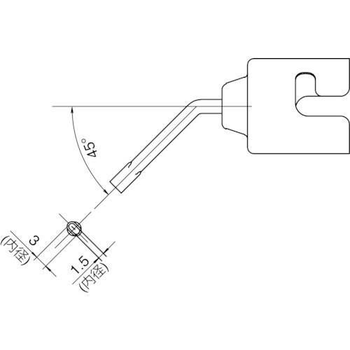 白光 ノズルシングル曲がり