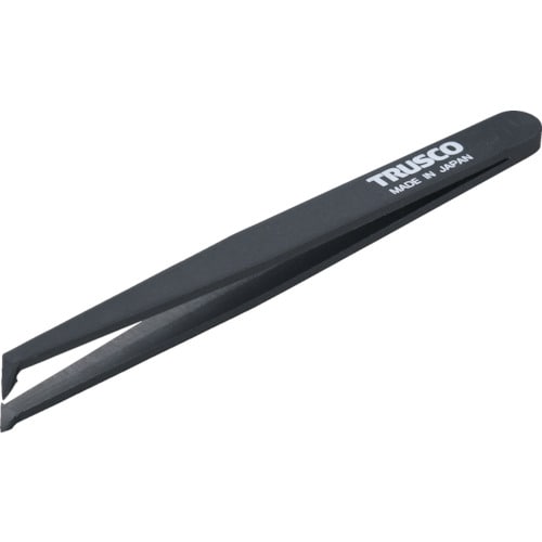 プラスチック製ピンセット120mm先曲型