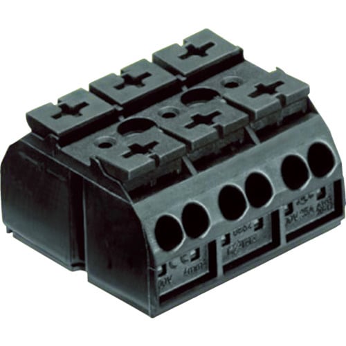 スプリング式中継端子台WTBシリーズ4線式3極