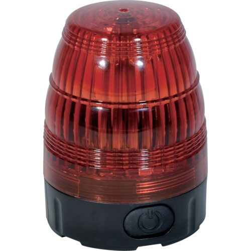 電池式小型LED回転灯LEDフラッシャー75赤