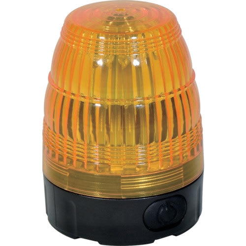 電池式小型LED回転灯LEDフラッシャー75黄