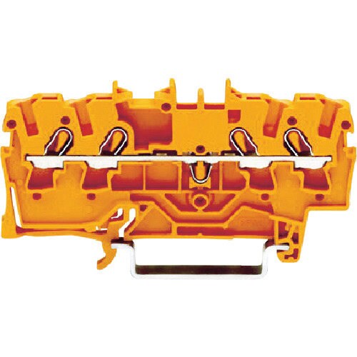 スプリング式中継端子台2002シリーズ4線式用橙色