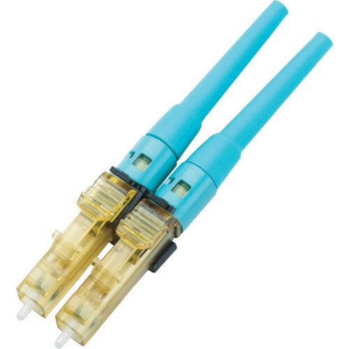 研磨済みLC光コネクタデュプレックスOM3/0M4