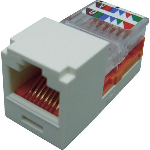 カテゴリ5Eモジュラージャックオフホワイト