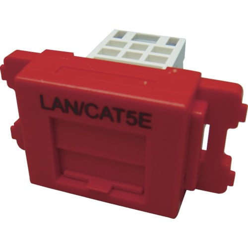 カテゴリ5EJISプレート用ジャックキット赤