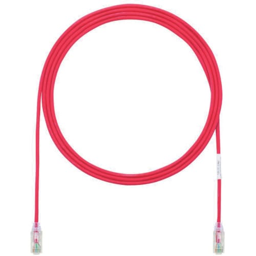 パンドウイット カテゴリ6細径パッチコード3m赤