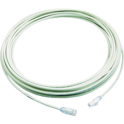 カテゴリ6A細径パッチコード15mオフホワイト