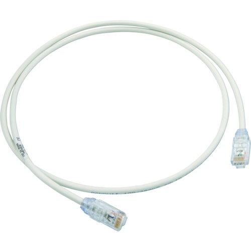 カテゴリ6A細径パッチコード1mオフホワイト