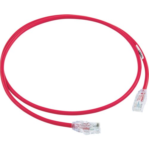 パンドウイット カテゴリ6A細径パッチコード1m赤