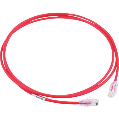 パンドウイット カテゴリ6A細径パッチコード2m赤