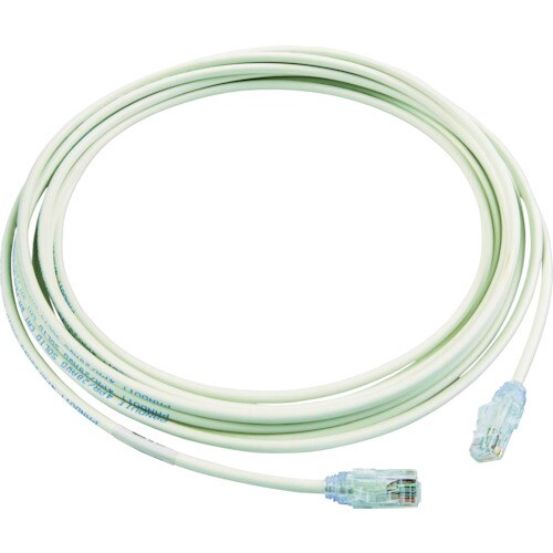 カテゴリ6A細径パッチコード5mオフホワイト