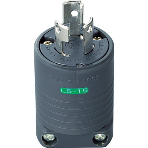 明工 接地2P15A引掛プラグ MH7151B