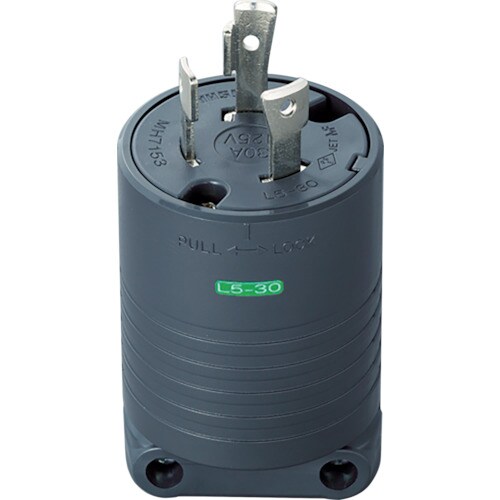 明工 接地2P30A引掛プラグ MH7153B