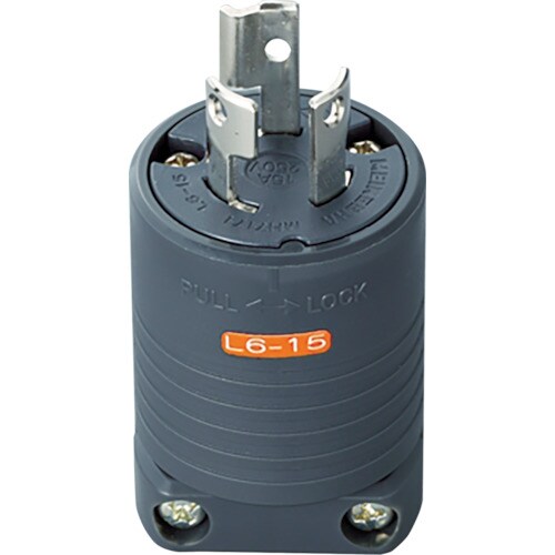 明工 接地2P15A引掛プラグ MH7171B