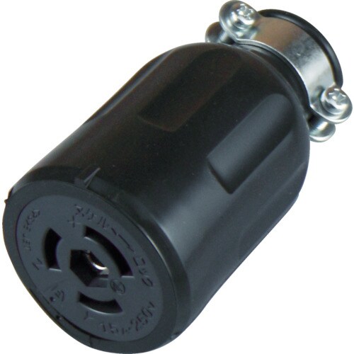 引掛形ゴムコネクタボディ接地3P15A250V