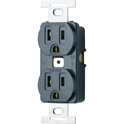 明工 埋込ダブルコンセント接地2P