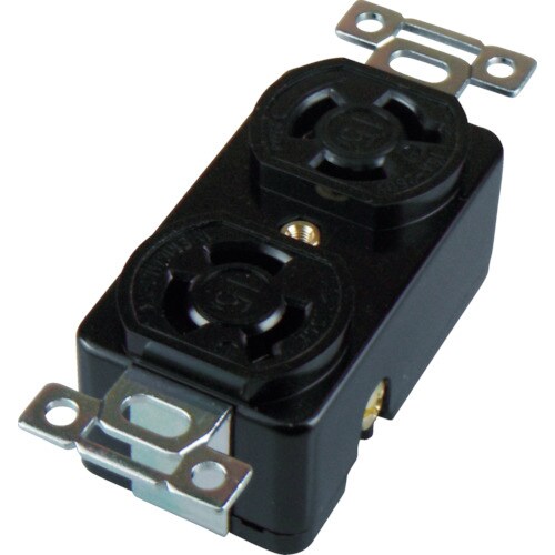 引掛形複式埋込コンセント接地2P15A250V