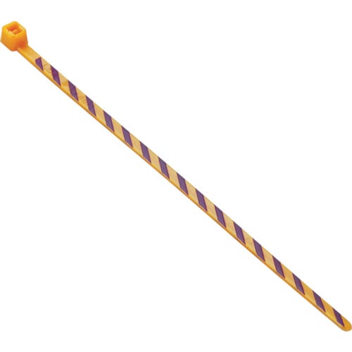 ストライプナイロン結束バンドオレンジ/紫