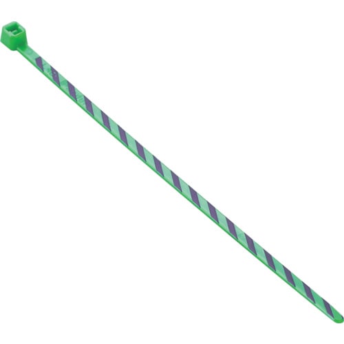 ストライプナイロン結束バンド緑/紫(50本入)