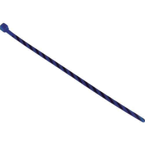 ストライプナイロン結束バンド青/黒(50本入)