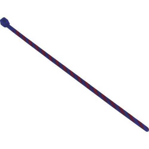 ストライプナイロン結束バンド青/赤(50本入)