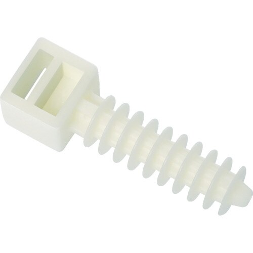 ケーブルタイ固定具ダブルヘッドプラグ一体型9mm黒