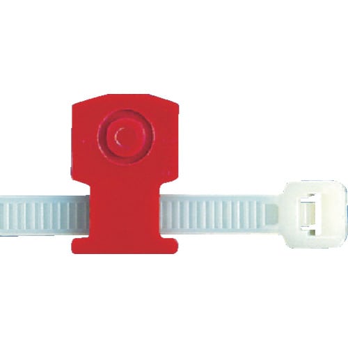 リベット式薄型押し込み固定具赤(100個入)