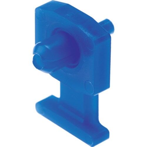 リベット式薄型押し込み固定具青(100個入)