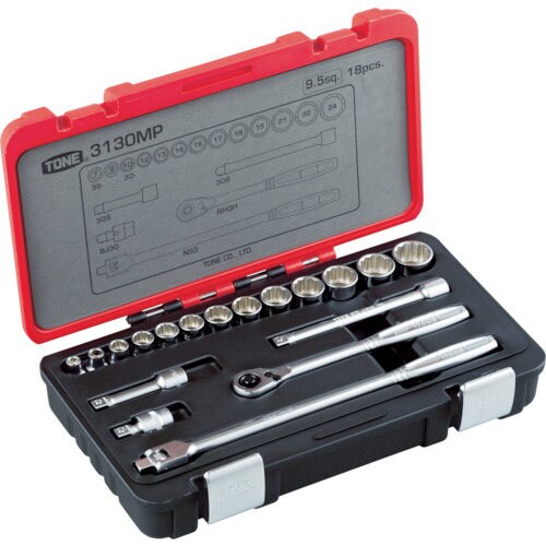 ソケットレンチセット差込角9.5mm18点セット