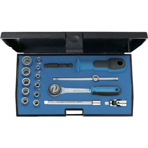 ソケットレンチ17点セット差込角6.35mm