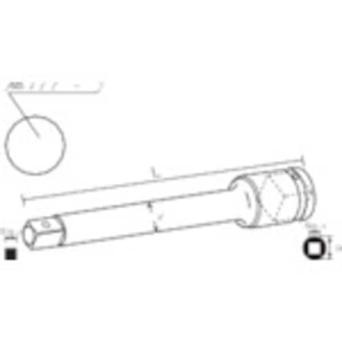 エクステンションバー差込角12.7x100L