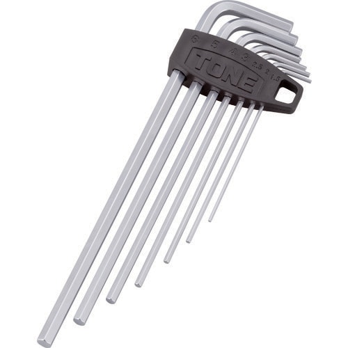 TONE ロング六角棒L形レンチセット(5本組)